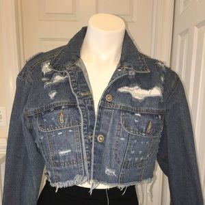Distressed Denim Jacket